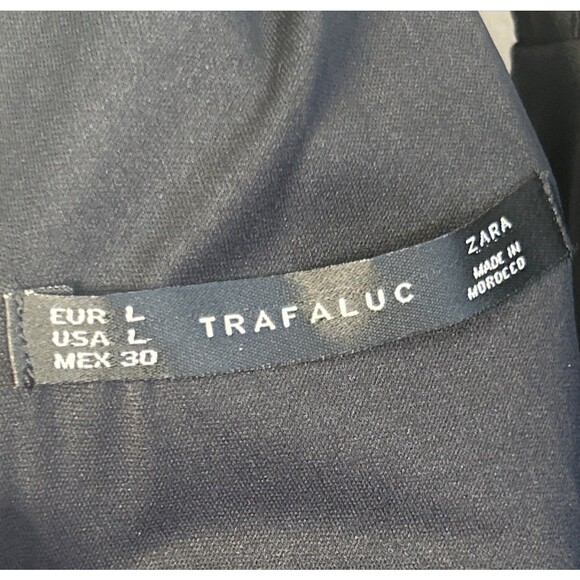 NWT Trafaluc Bodycon Dress LBD Large ZARA Sleeveless Wedding Guest Cocktail NEW - Picture 4 of 5